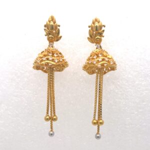 Long heart earrings
