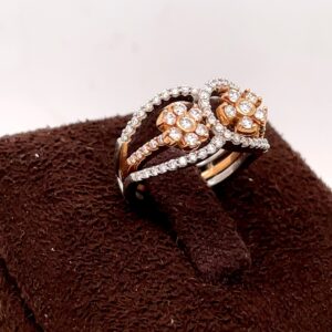 Classic floral diamond ring