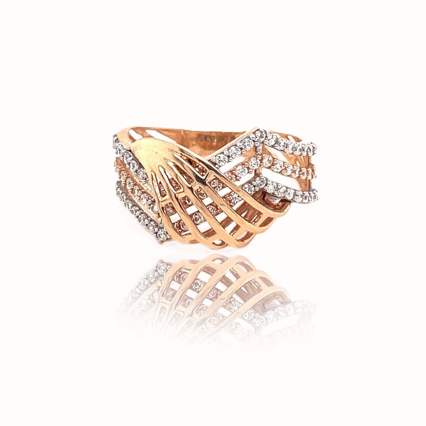 Gold attractive ring rl18/295