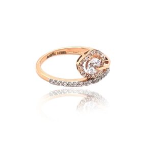 Gold With Diamond ring For Women's