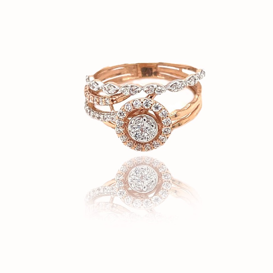 Gold modern ring rl18/276