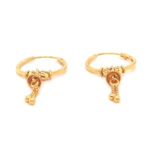 Traditional bali hoop earring