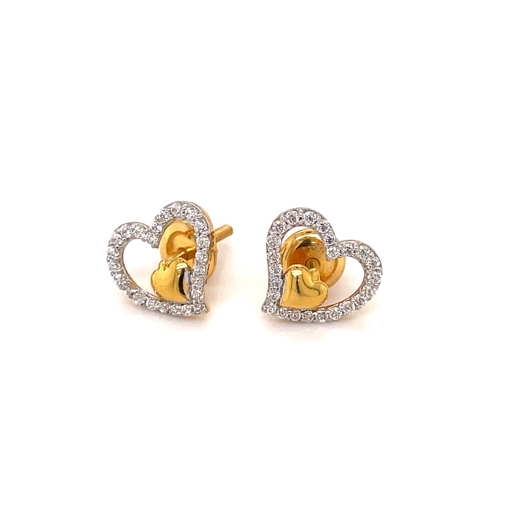 Little hearts stud earring