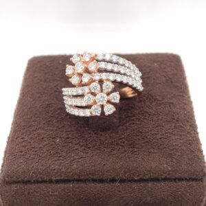 Designer floral ring