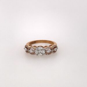 Contemporary diamond ring