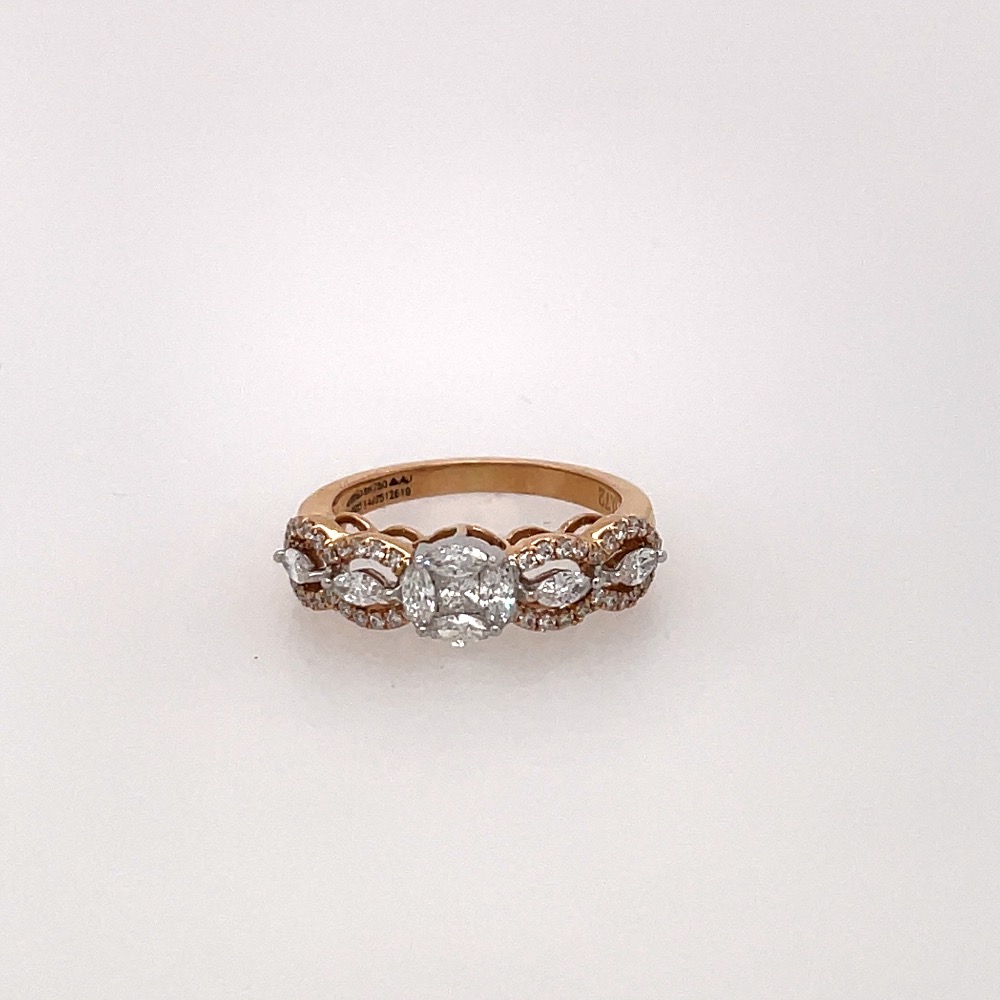 Contemporary diamond ring