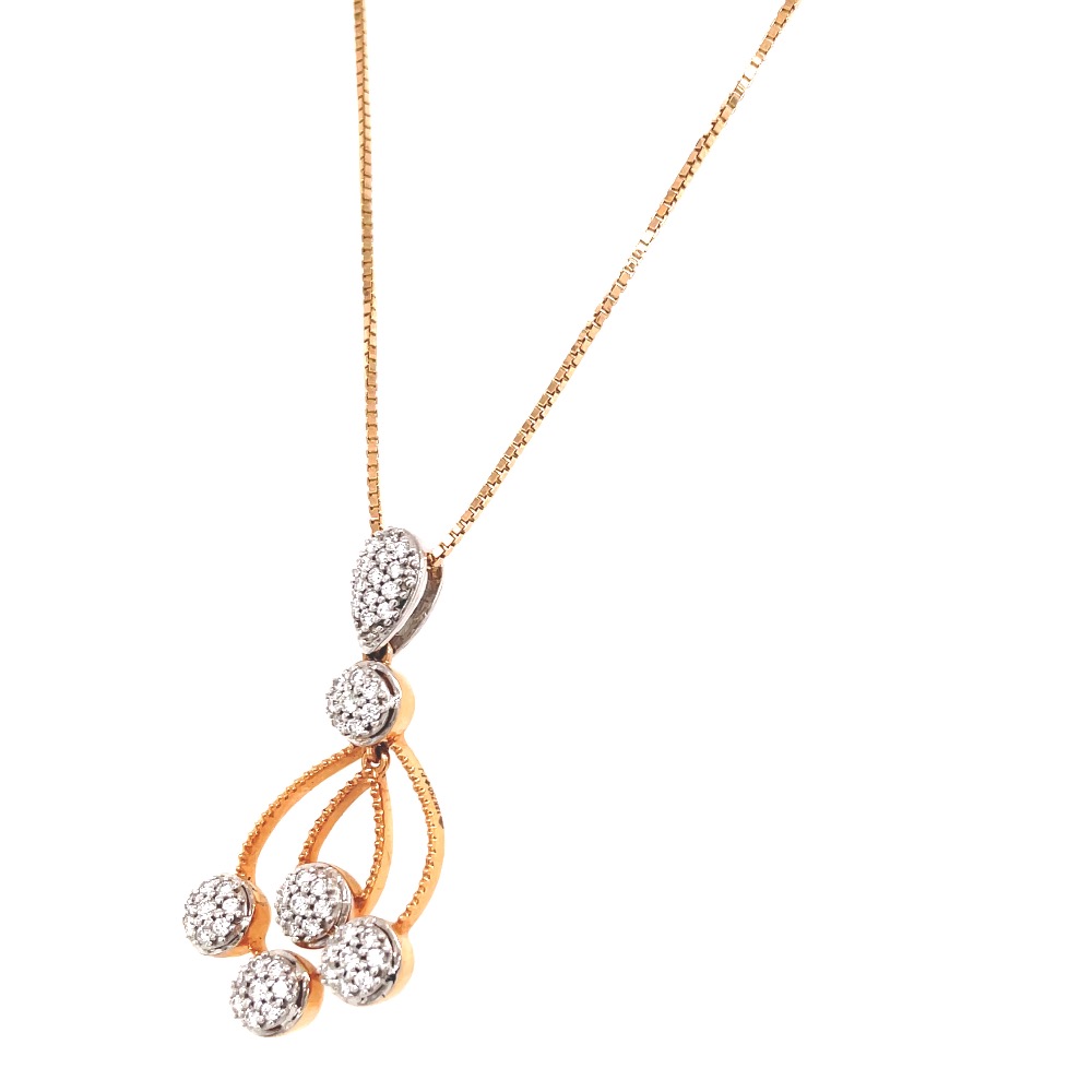 Glittering diamond pendant