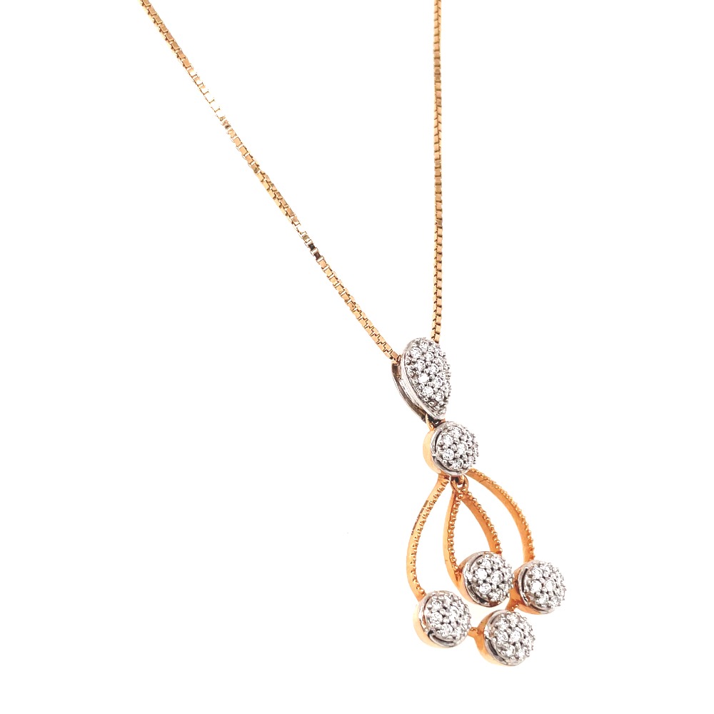 Glittering diamond pendant