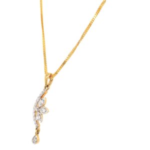 Long diamond pendant