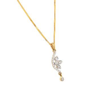 Long diamond pendant