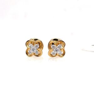 Four petal earrings