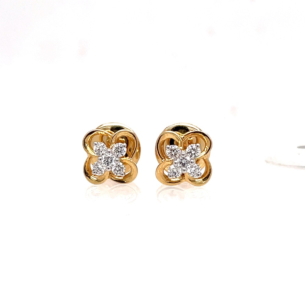 Four petal earrings