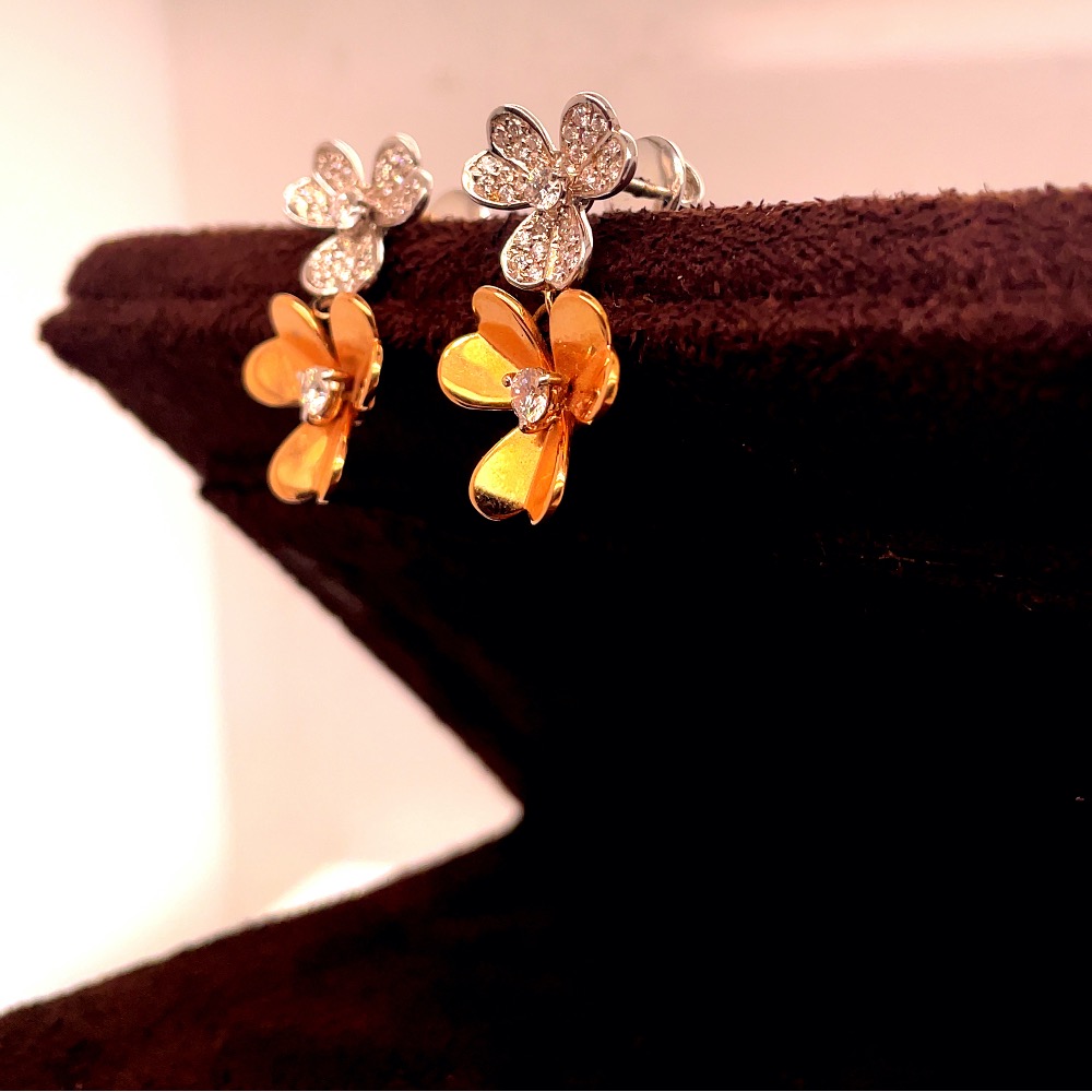 Antique floral earrings