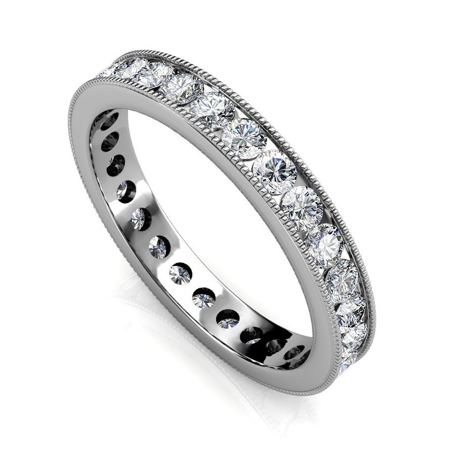 950 Platinum Diamond Full Eternity Ring