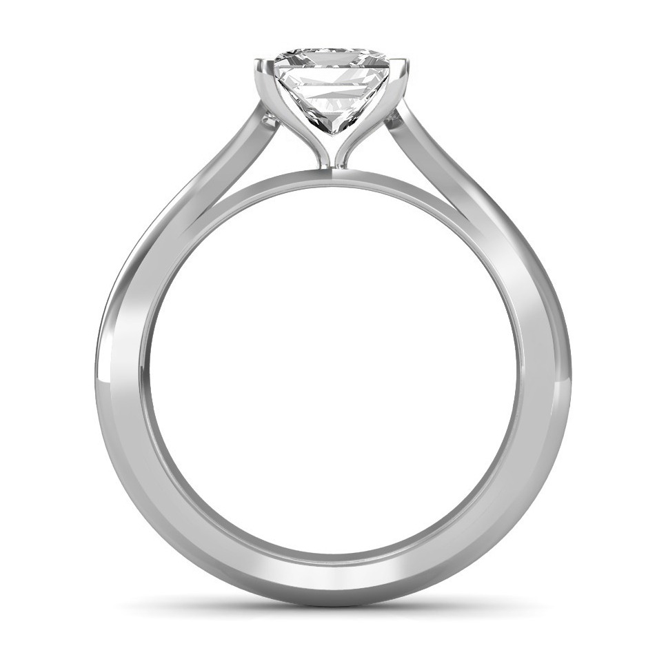 950 Platinum Princess Diamond Solitaire Engagement Ring