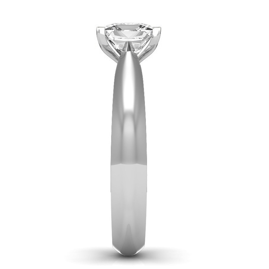 950 Platinum Princess Diamond Solitaire Engagement Ring