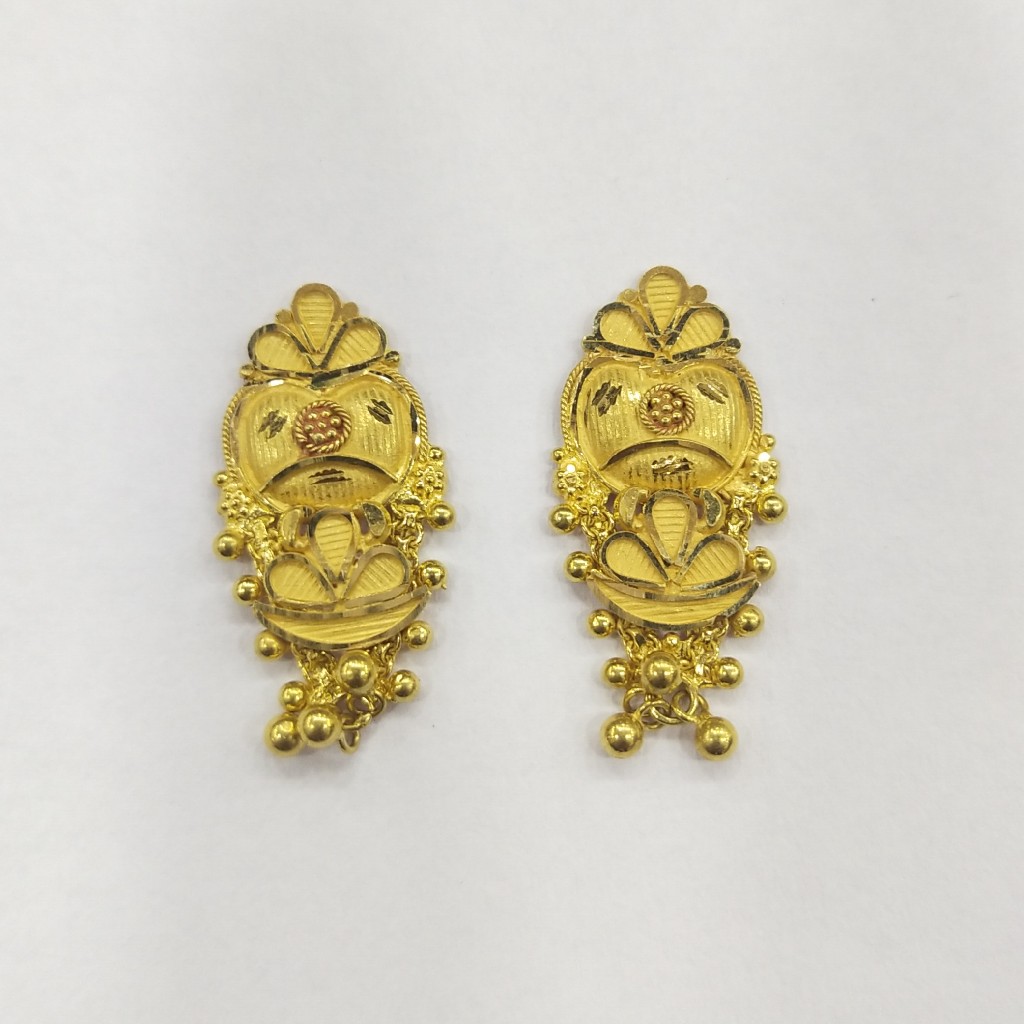 22k GOLD FANCY LADIES EARRINGS