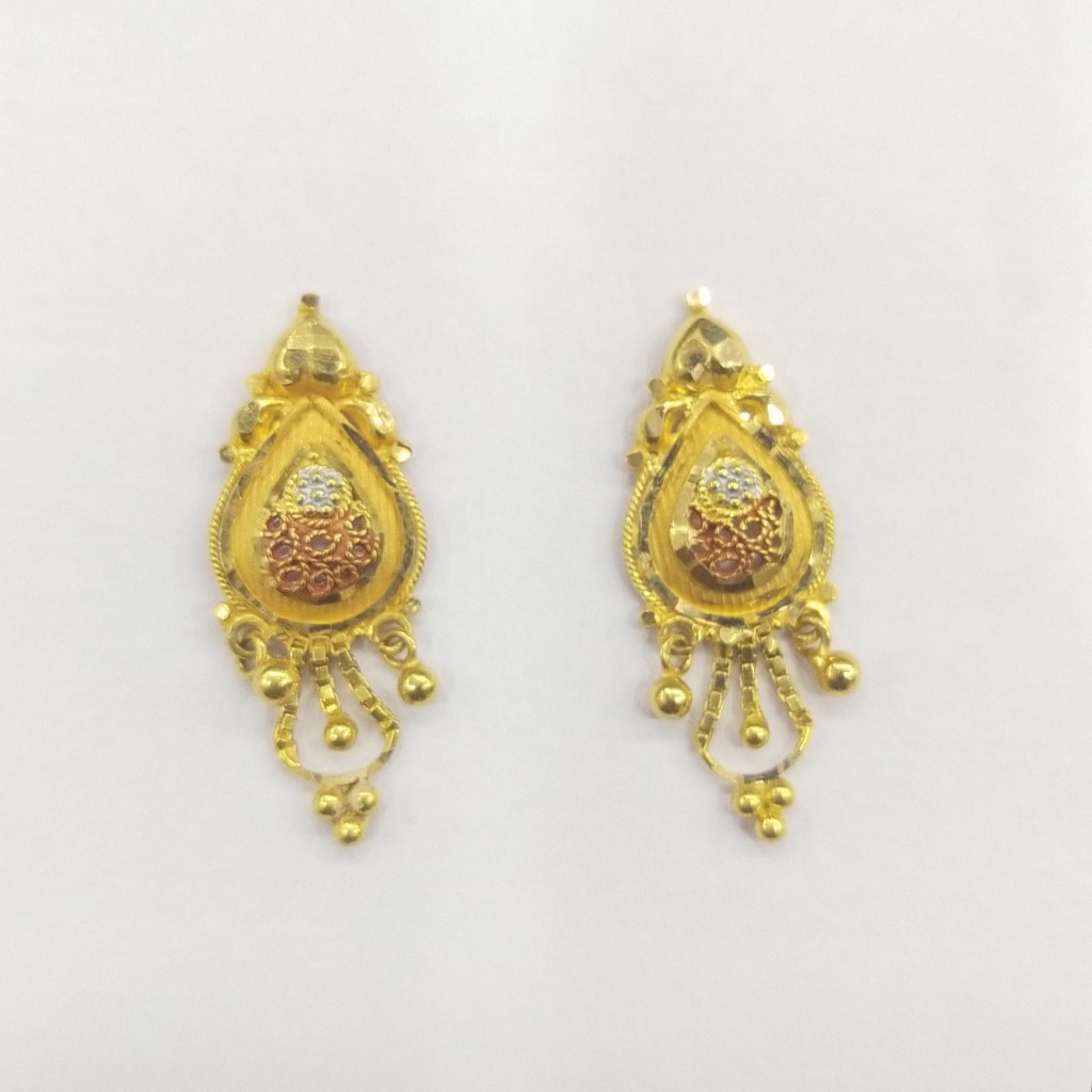 22K GOLD FANCY LADIES EARRINGS
