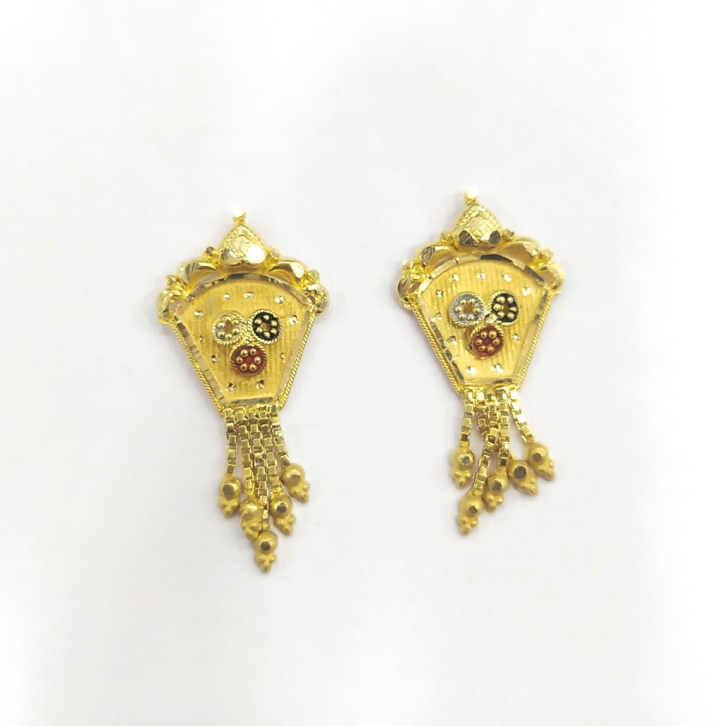 22K GOLD FANCY LADIES EARRINGS