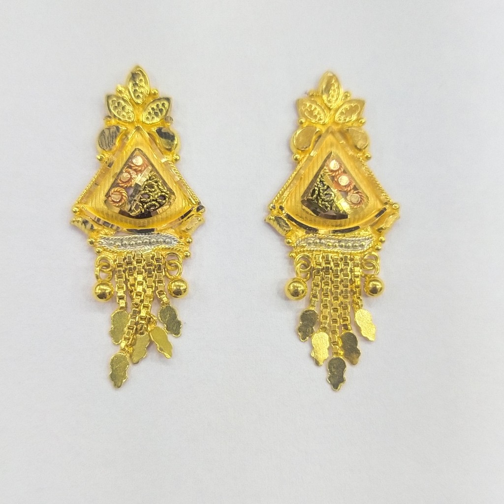 22K GOLD FANCY LADIES EARRINGS