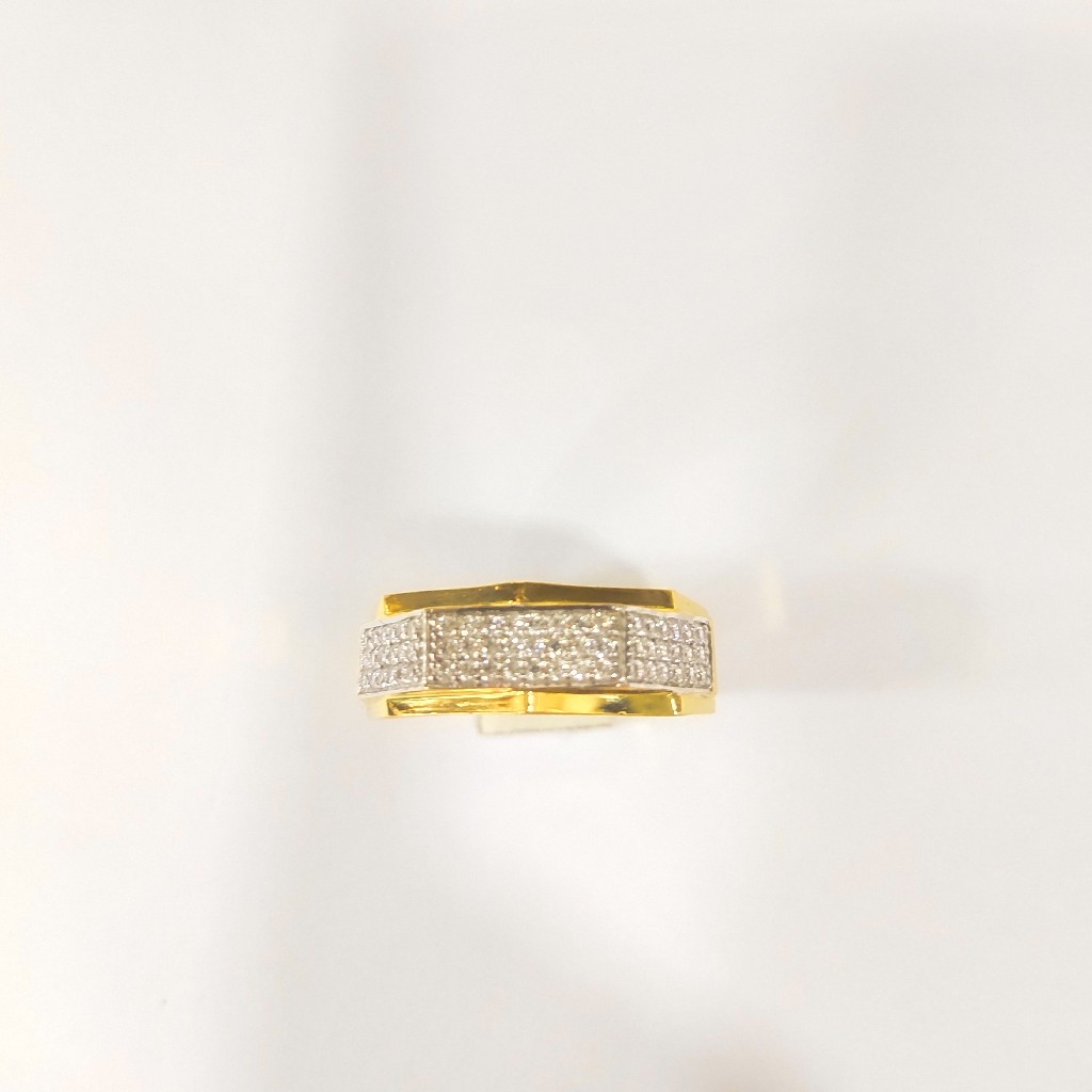 916HM CERTIFIED GOLD FANCY DIAMOND GENT'S RING