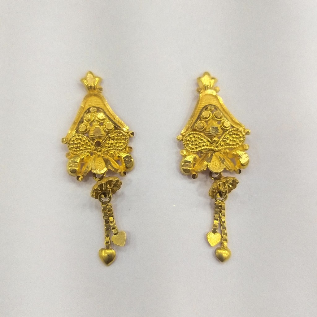 22K GOLD FANCY LADIES EARRINGS
