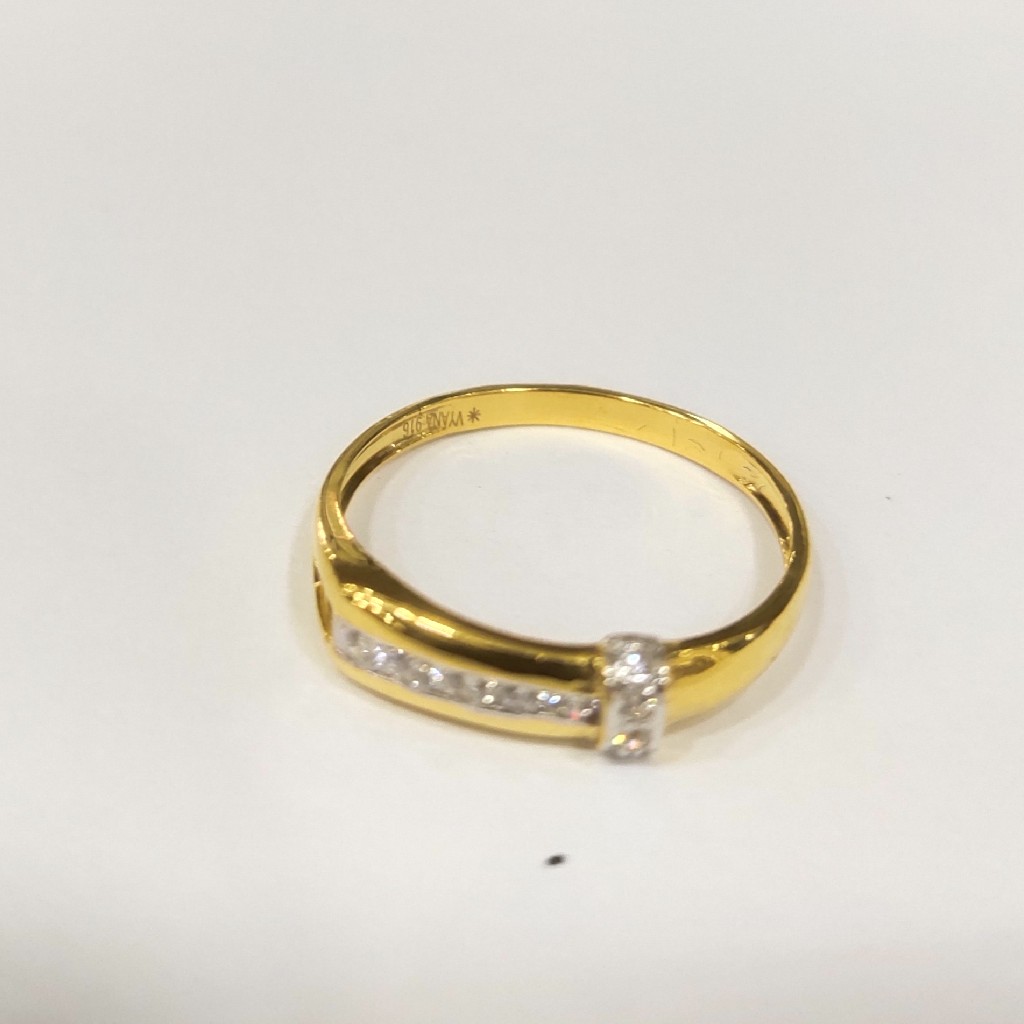 916 hm certified gold antique design ladies diamond ring