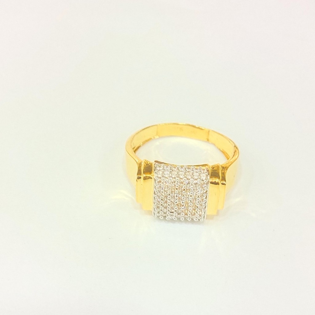 916 HM CERTIFIED GOLD ANTIQUE DESIGN GENT'S RING