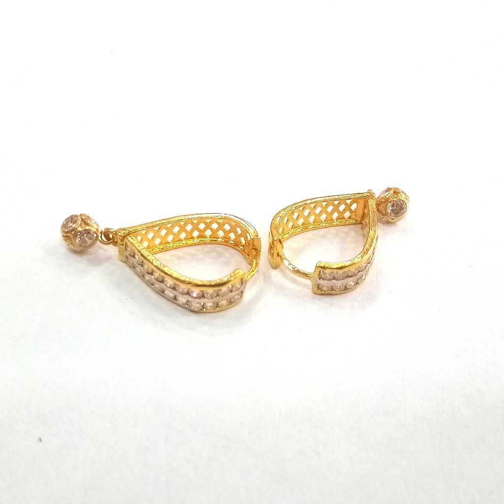 18k gold certified diamond ladies bali