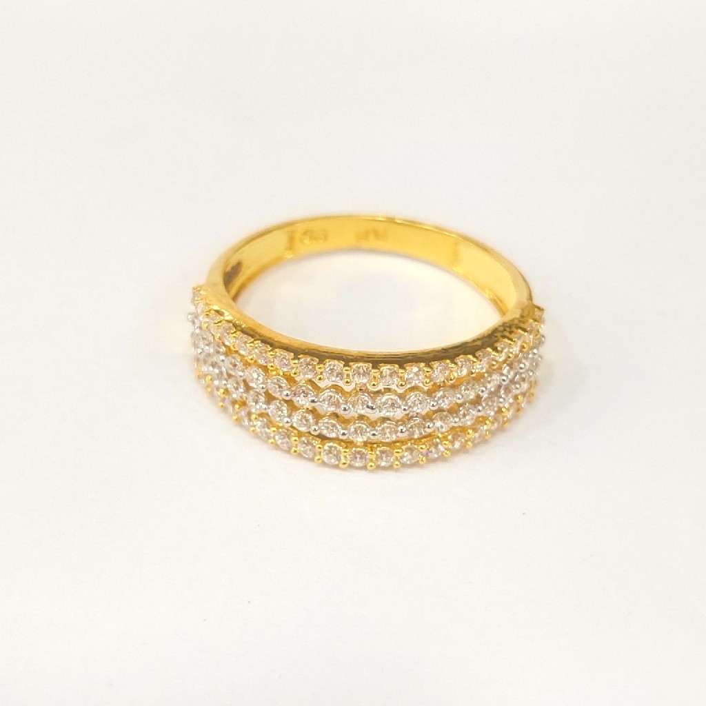 916 HM CERTIFIED GOLD FANCY DESIGNER LADIES DIAMOND RINGS