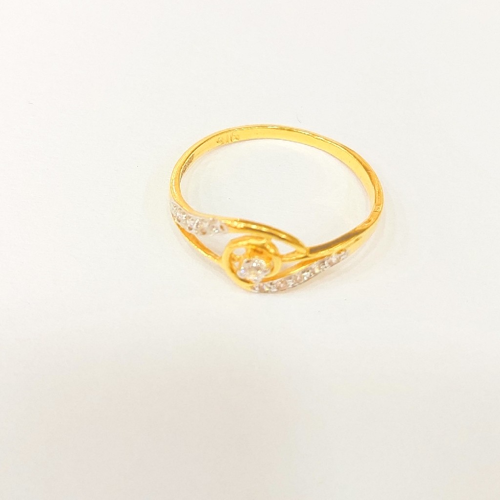 916HM CERTIFIED GOLD FANCY DESIGN DIAMOND LADIES RING