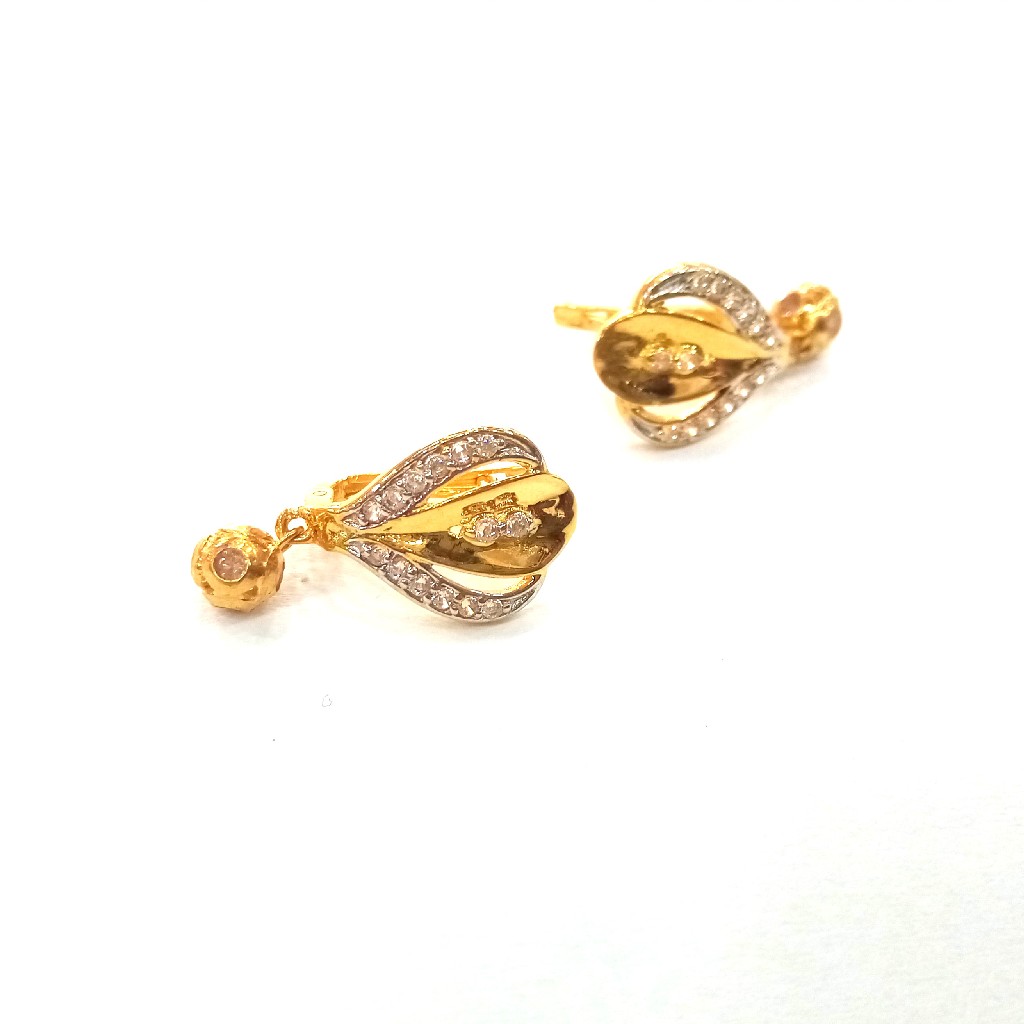 18k gold sertified diamond ladies bali