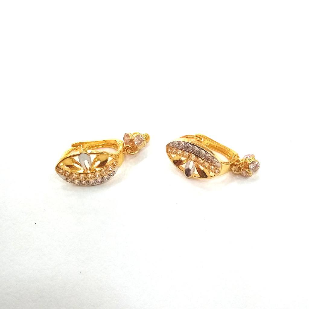 18k gold sertified diamond ladies bali