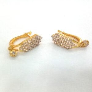 18k gold certified diamond ladies bali
