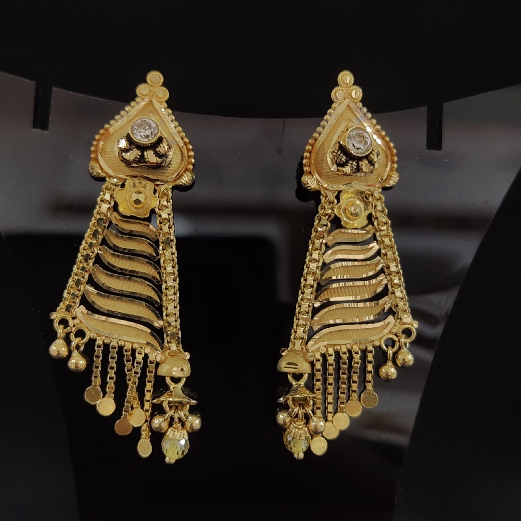 22KT Gold Fancy design women's Earrings
