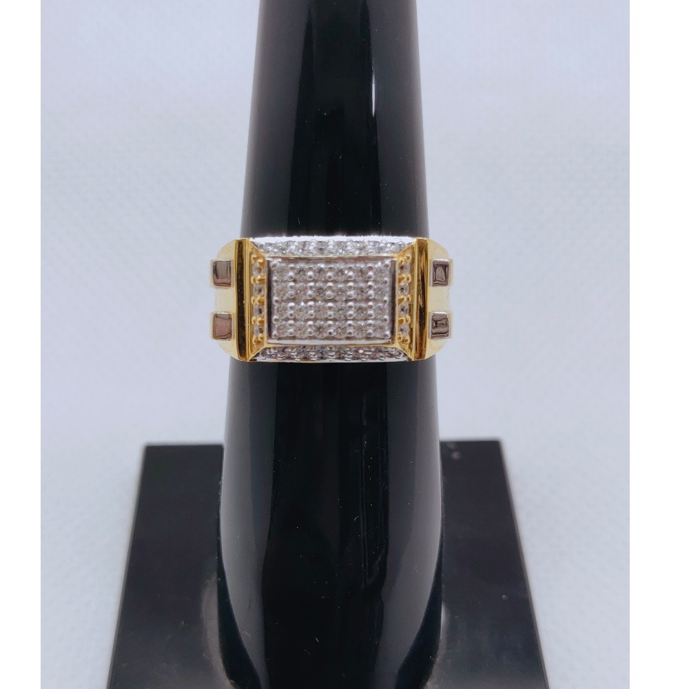 916 cz gold diamonds ring ssp-r003