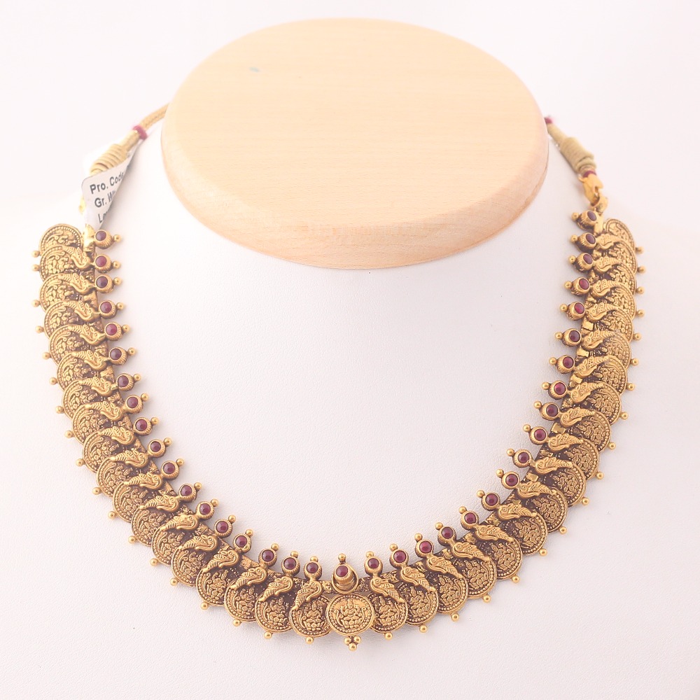22K gold Attractive Short necklace