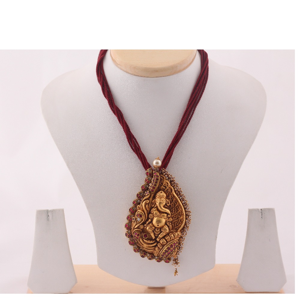 22KT Gold Religious Ganesh Pendant