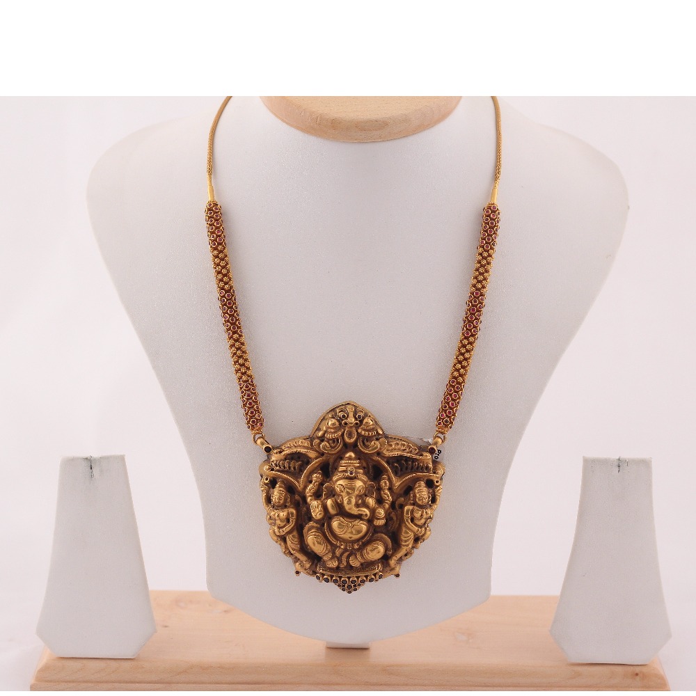 22KT Temple Fancy Necklace
