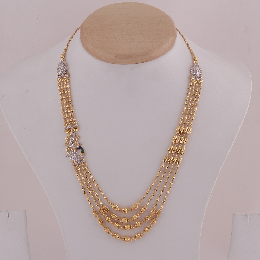 4 Line Gold Designer Vertical Mala