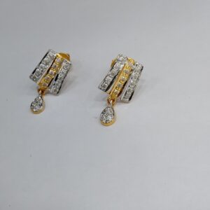 916 Gold CZ Earrings