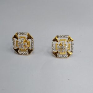 22KT Gold CZ Earrings