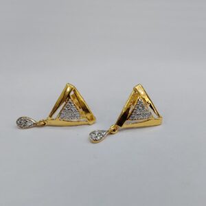916 Gold CZ Earrings
