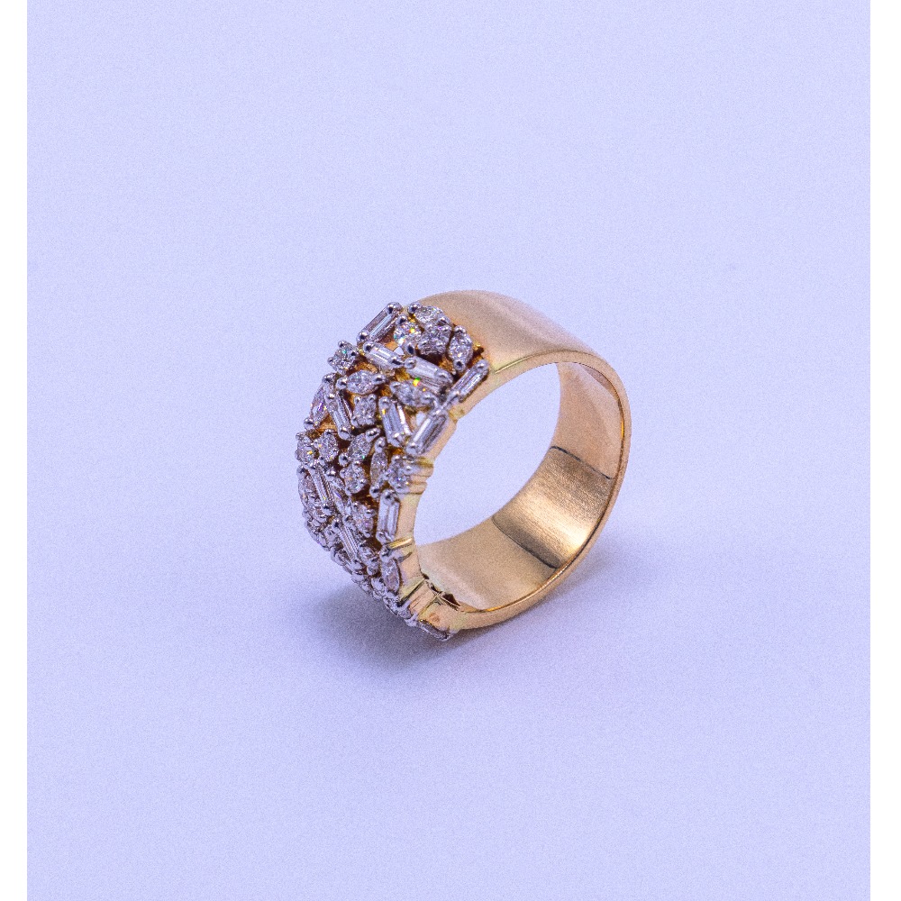 18k gold diamond thumb ring agj-lr-229