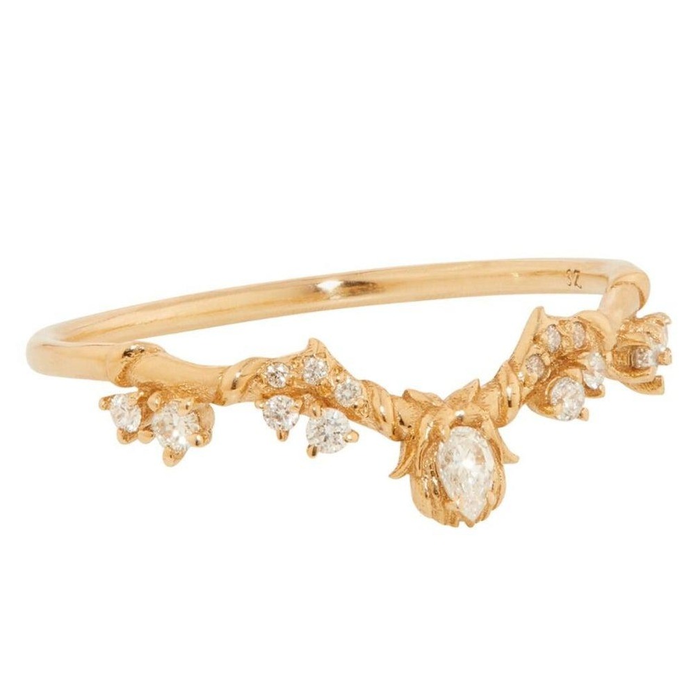 Yellow gold 18KT vVS1EF DIAMOND RING