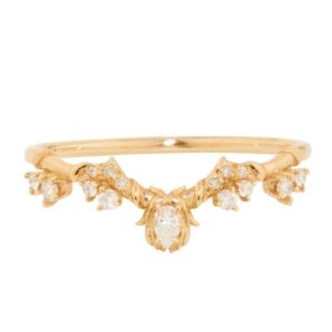 Yellow gold 18KT vVS1EF DIAMOND RING