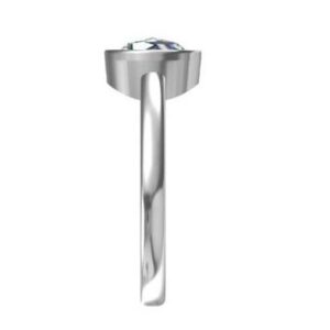 SILVER 925 RING PEAR DIAMOND