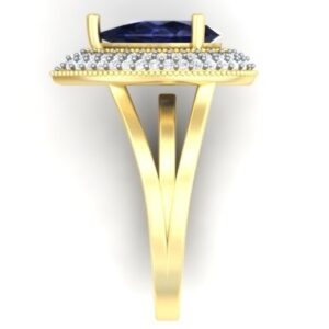 Yellow gold 18KT vVS1 Diamond Ring