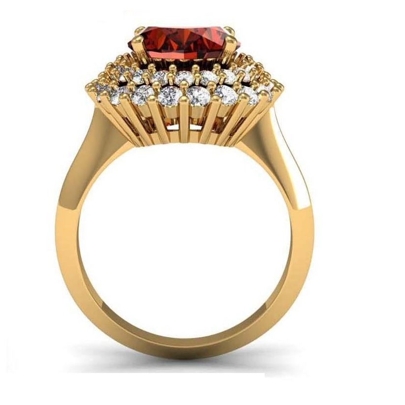 yellow gold 18kt diamond ring