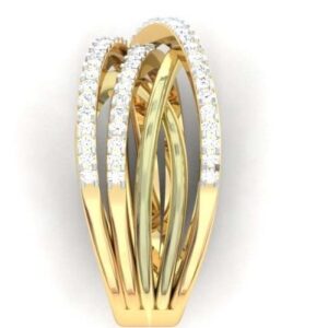 yellow gold 18kt diamond ring